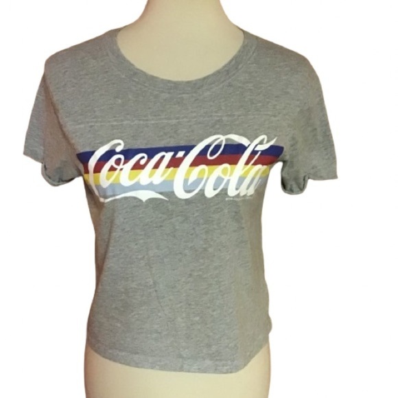 3 for 20 $ bundle Coca Cola Abercrombie cropped t shirt - Picture 1 of 13